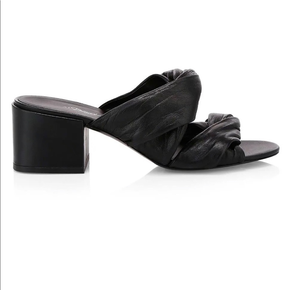 3.1 Phillip Lim Women's Cube Twist Leather Mules